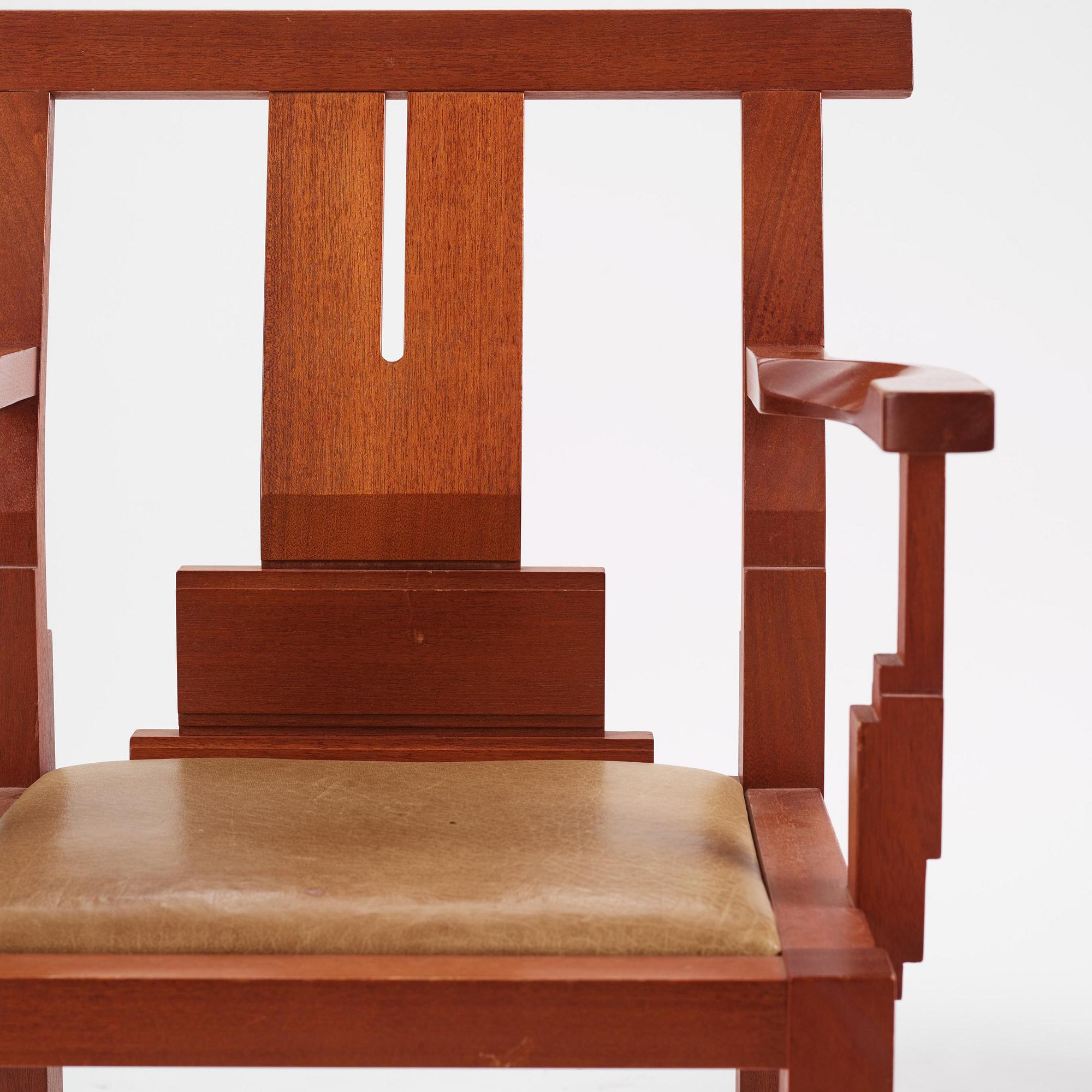 John Kandell, a set of four "Solitär" chairs, Källemo, Värnamo, post 1985.