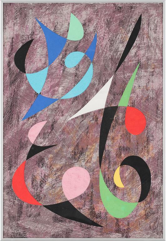 PIERRE OLOFSSON, färglitografi, provtryck, ej signerad.