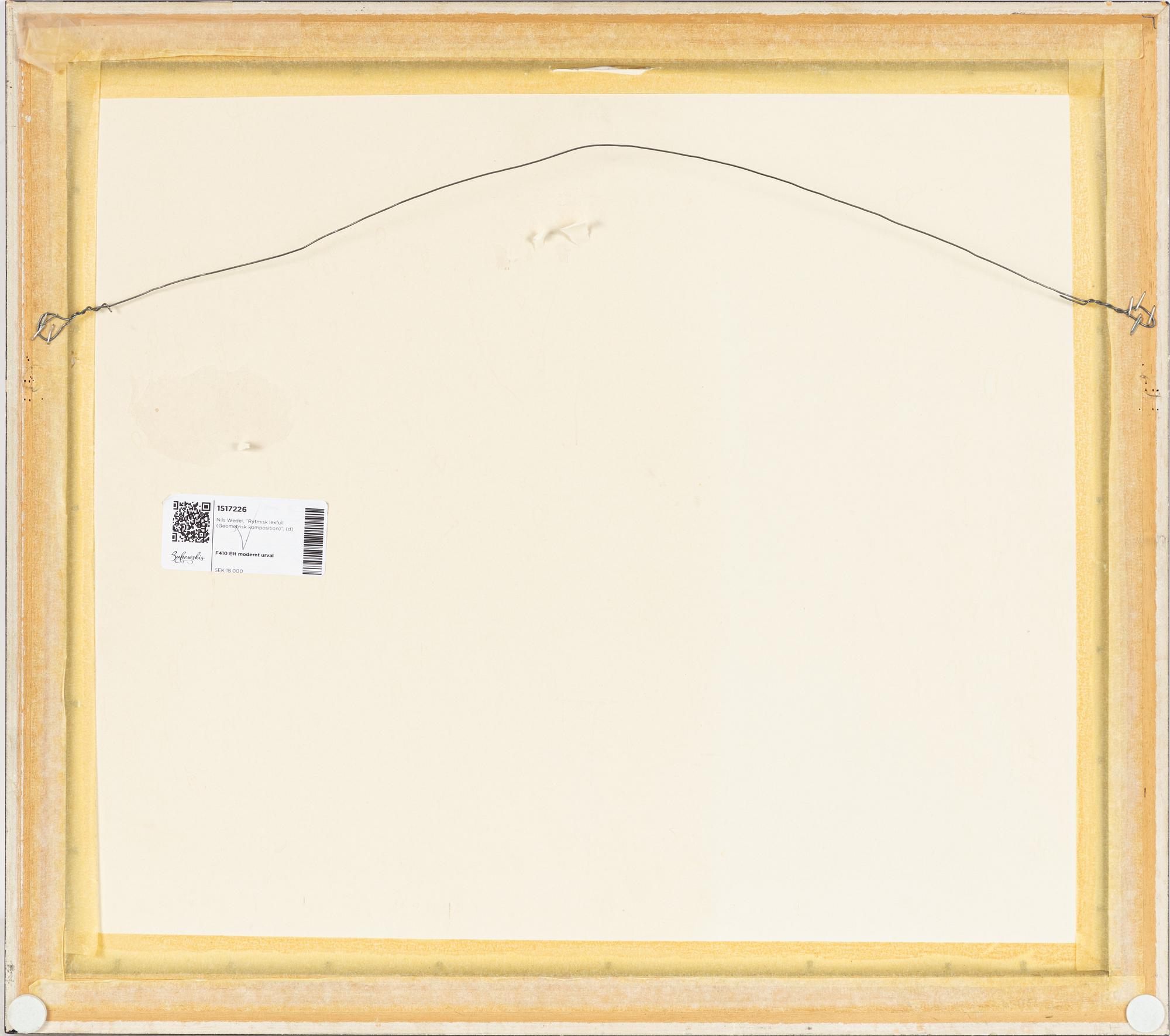 Nils Wedel, Geometric composition.