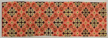 A Swedish flatweave quilt mid 19th century ca 177 x 57 cm.