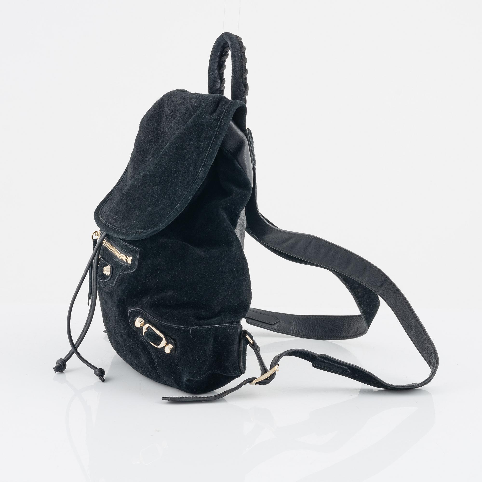 Balenciaga, ryggsäck, "Classic traveller suede backpack".