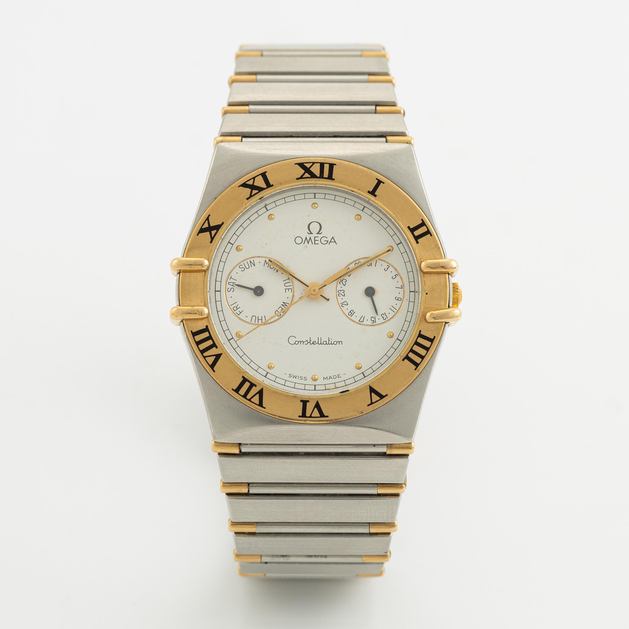 Omega, Constellation, "Uggla", armbandsur, 32,5 mm.