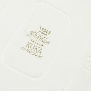 SERVISDELAR, 77 st, "Koka Blå", Hertha Bengtsson, Rörstrand, 1956-1988.