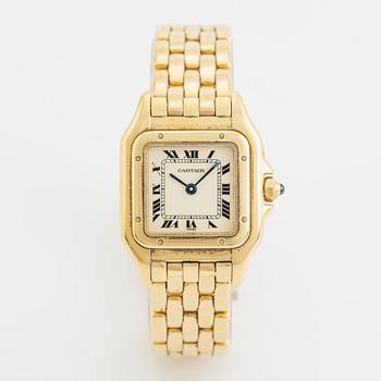 Cartier, Panthère, wristwatch, 21,5 x 21,5 (29,5) mm.