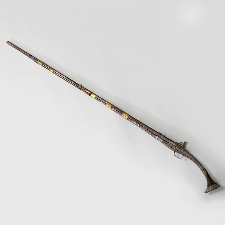 A miquelet-lock rifle Balkan mid 1800s.