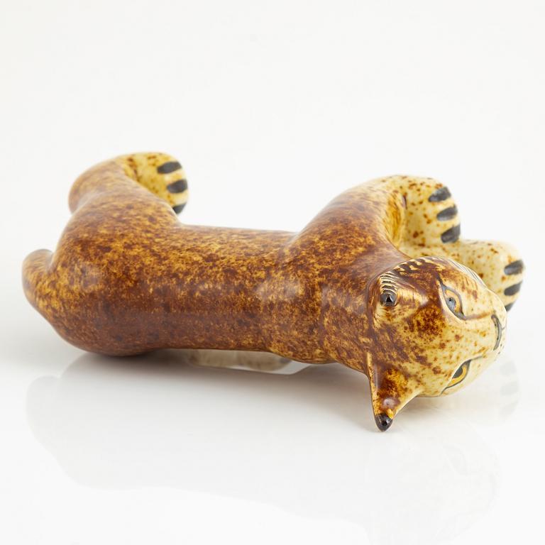 Lisa Larson, a figurine of a lynx, for Nordiska Kompaniet in collaboration with WWF, Gustavsberg.