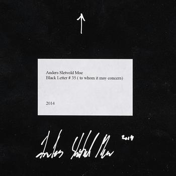 Anders Sletvold Moe, "Black Letters".