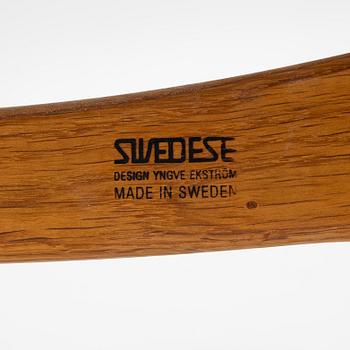 Yngve Ekström, a 'Lamino' armchair with ottoman, Swedese, Sweden, 2020's.