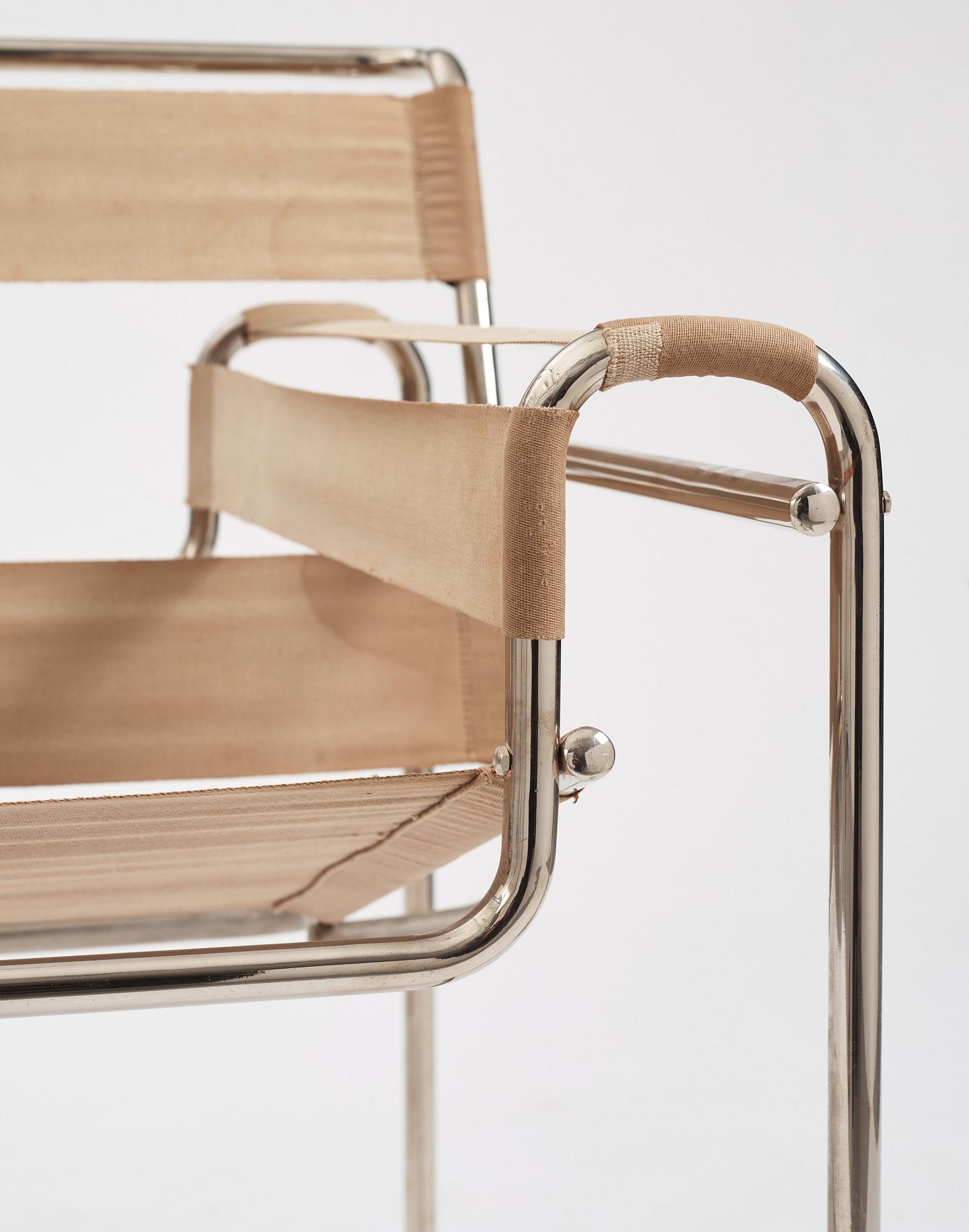 Marcel Breuer, a "B3", easy chair, Standard Möbel, Germany ca 1927-1928.