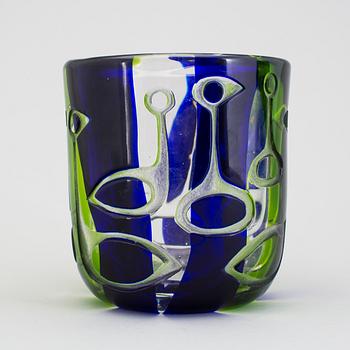 A Vicke Lindstrand glass vase, Kosta 1960´s.