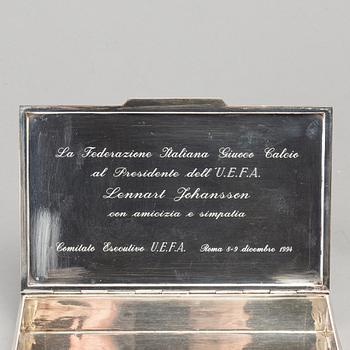 Two silver boxes, silver 800 and 925. Second half of the 20th century.