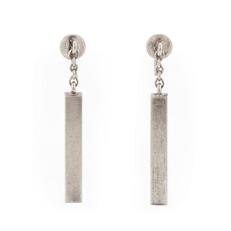 Wiwen Nilsson, a pair of earrings, silver.