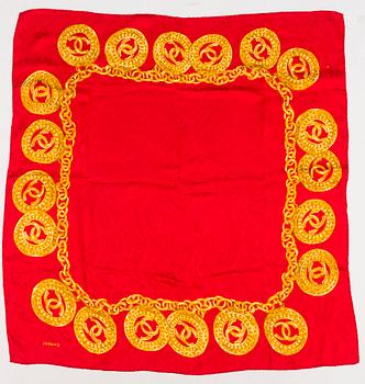 CHANEL Silk Scarf.