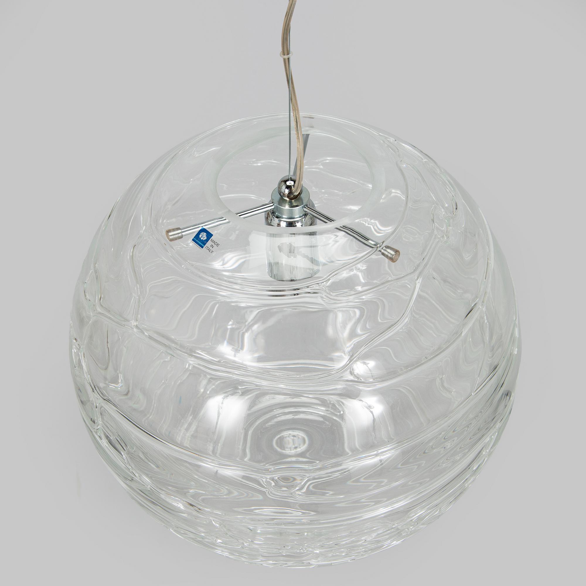 A "Sibilla" pendant light, ALT Luci Alternative, Murano, Italy 2000s.
