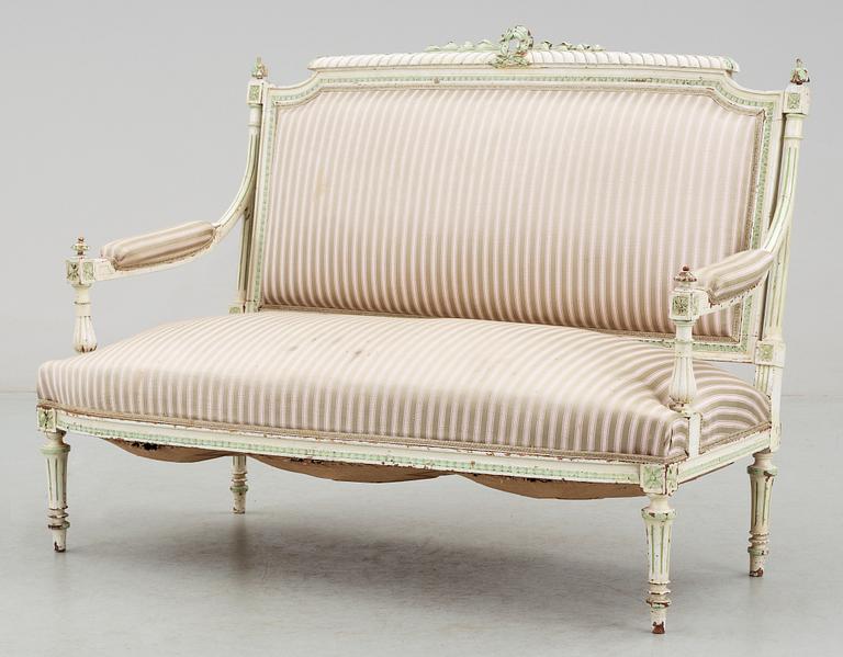 SOFFA, gustaviansk stil, 1800-talets slut.