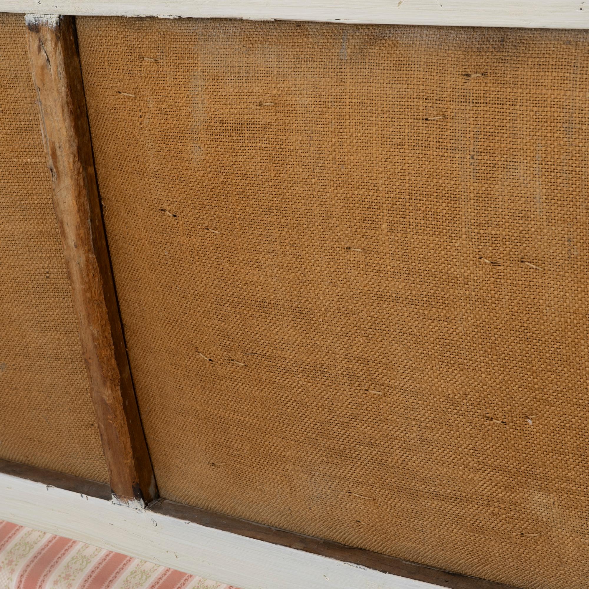 A Gustavian sofa, late 18th century.