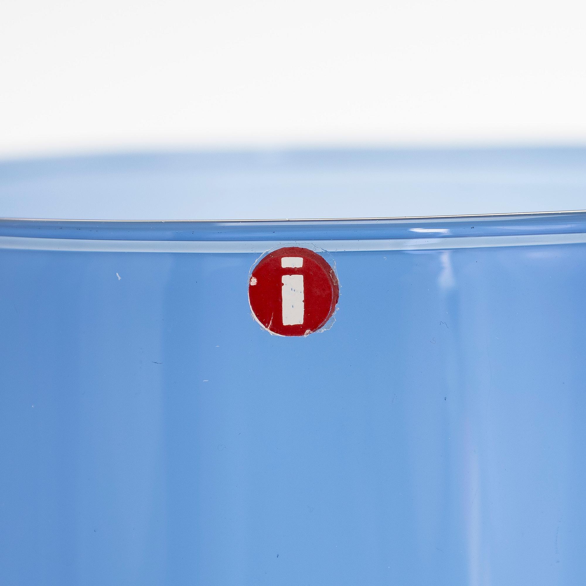 Timo Sarpaneva, dricksglas, 13 st, samt tillbringare, i-serien, Iittala tidigt 1960-tal.