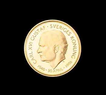 MYNT, guld, Carl XVI Gustaf, 1996. 5,8g.