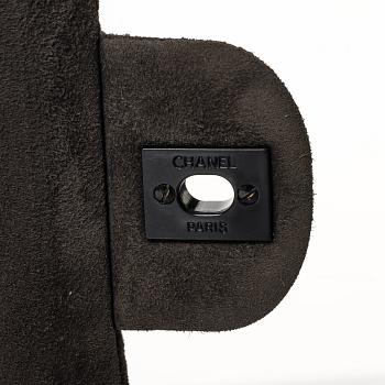 Chanel, A brown suede "Medium Double Flap Bag", 1997-1999.