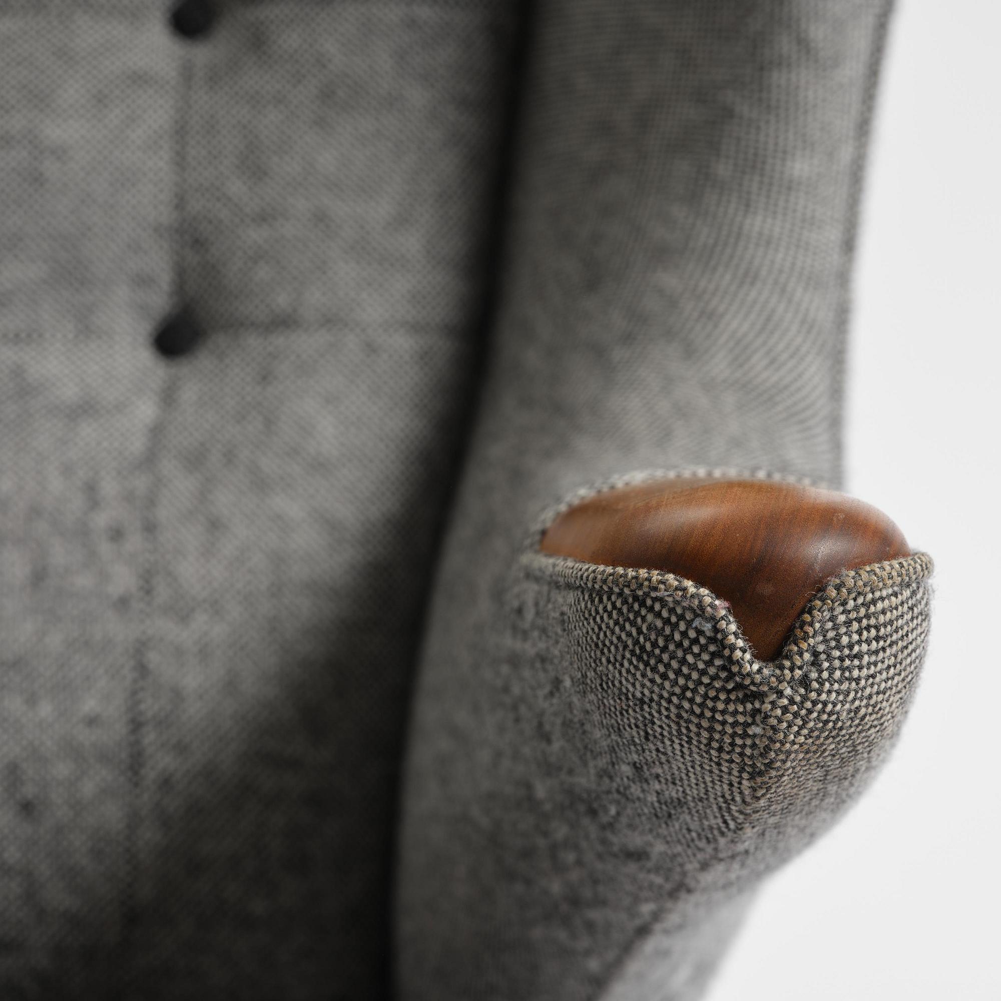 Hans J. Wegner, a "Bamse" (Papa Bear) armchair with ottoman, PP Møbler, Denmark.