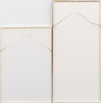 HILKKA SILVEKOSKI, 2 kpl puupiirroksia, signeeratut ja päivätyt -52/-56.