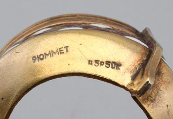 SALTKAR, 1 par, mässing och emalj, 1900-tal.