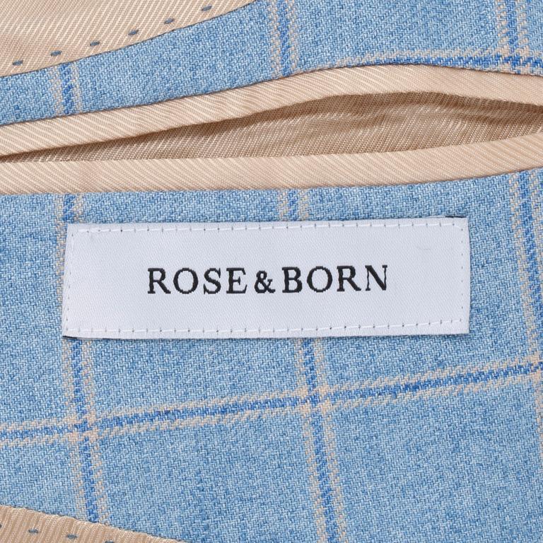 ROSE & BORN, a light blue linnen jacket. Size 50.