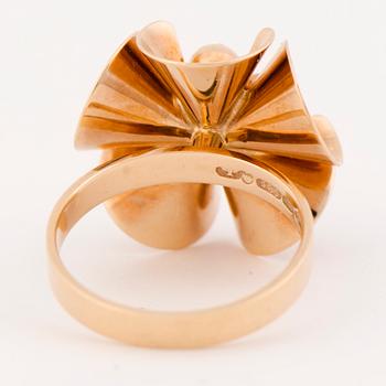 AN ELIS KAUPPI RING,  14K guld. Kupittaan Kulta, Turku 1973.