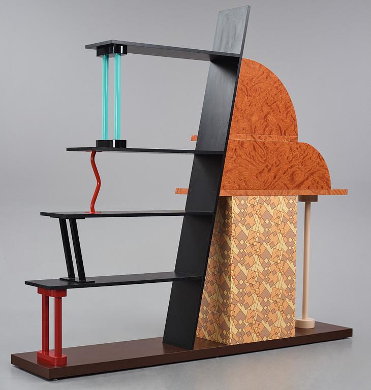 Ettore Sottsass, a "Malabar" bookcase, Memphis, Italy, post 1982.