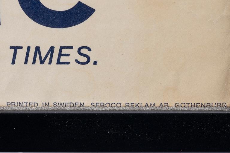 Swedish American Line, advertising poster, 1960s/70s.