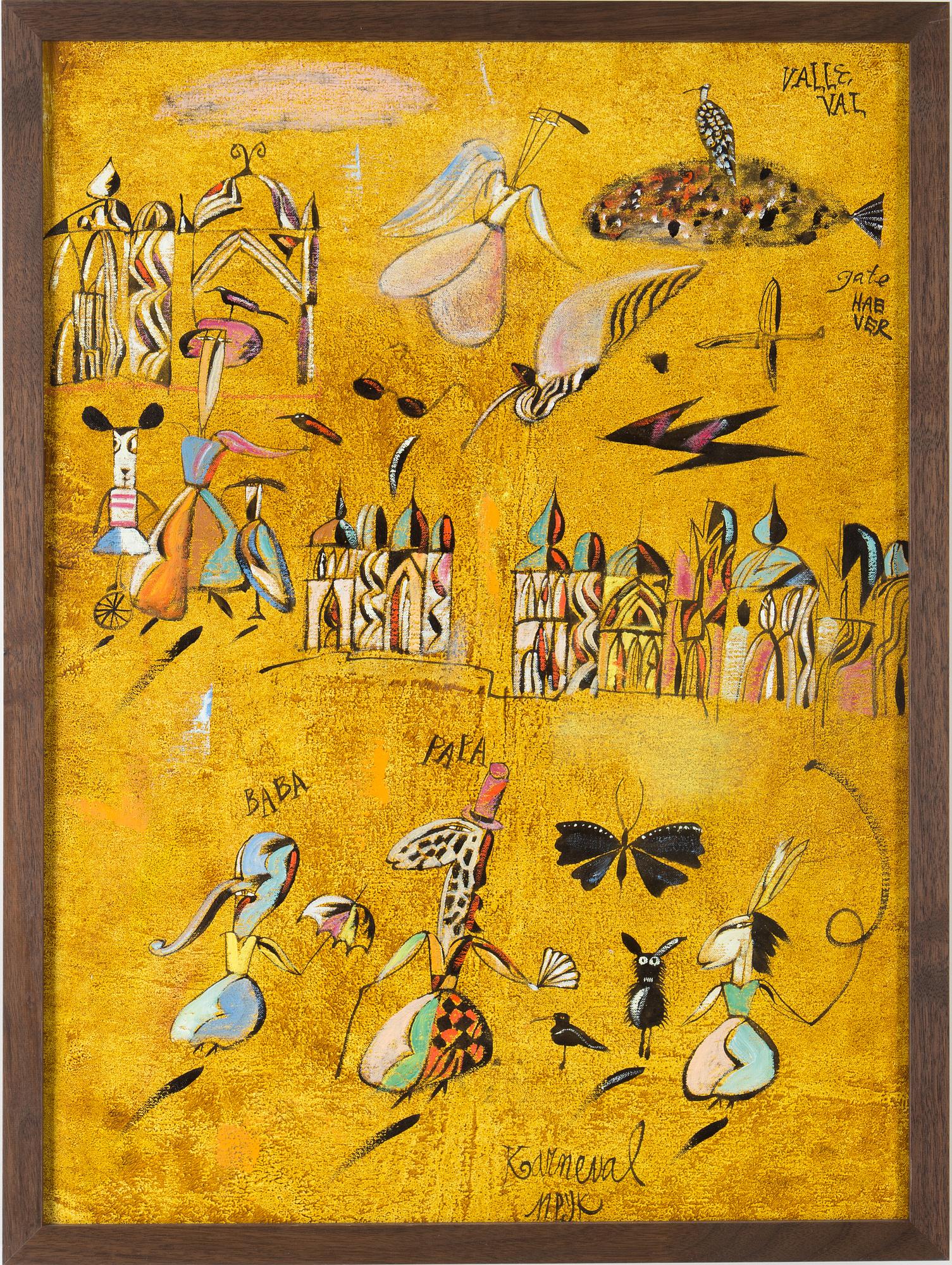 MADELEINE PYK, signerad M. Pyk, olja på duk.