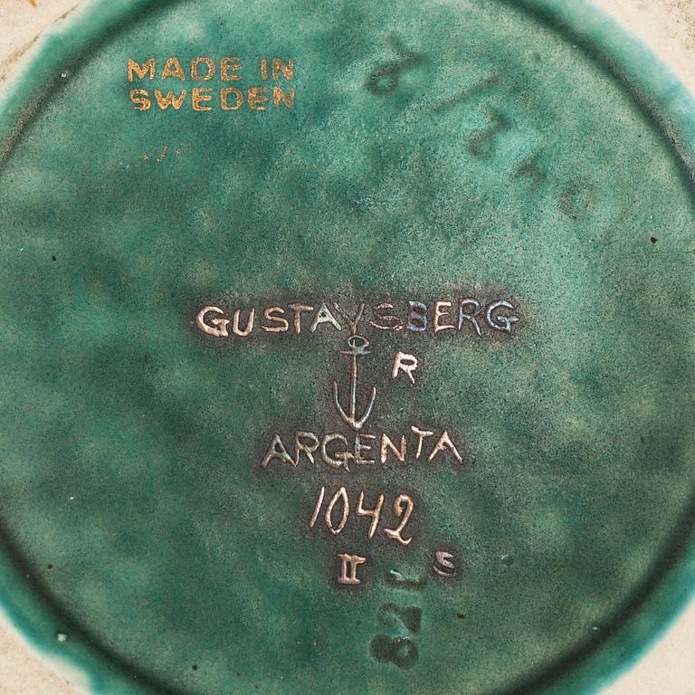 WILHELM KÅGE, vas av stengods, "Argenta", Gustavsberg 1948.
