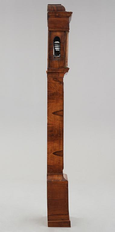 An English 18th century eight-bells longcase clock, dial face marked Collins Wattisfield.