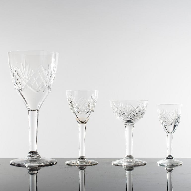 GLASSERVIS 49 delar, Helgamodell, 1900-talets början.