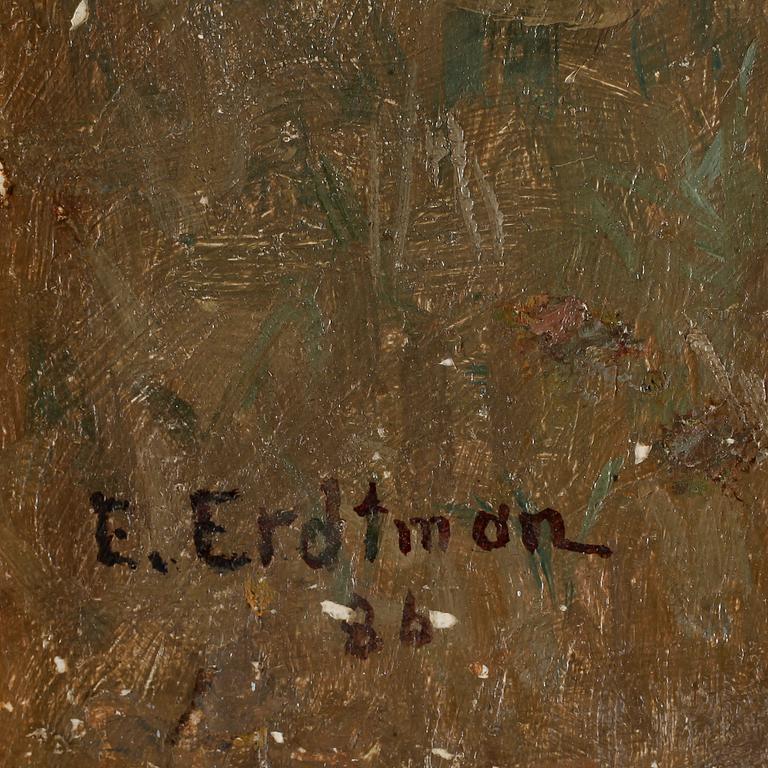 ELIAS ERDTMAN, olja på duk på pannå, sign o dat 86.