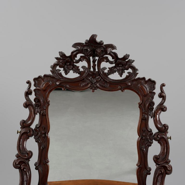 TOILETTEBORD/SMINKBORD, nyrokoko, 1800-talets andra hälft.