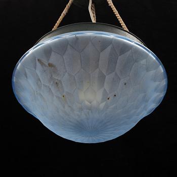 A 1920s / 30s Swedish Grace ceiling light, probably from Orrefors.