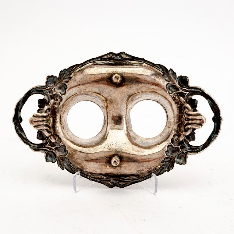 Skrivställ nyrokoko daterat 1877 silver.