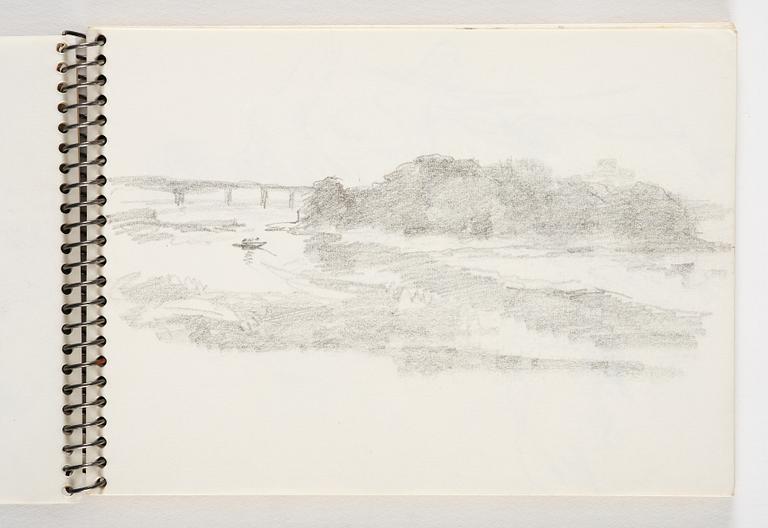 Lotte Laserstein, 4 skissböcker med blyertsteckningar.