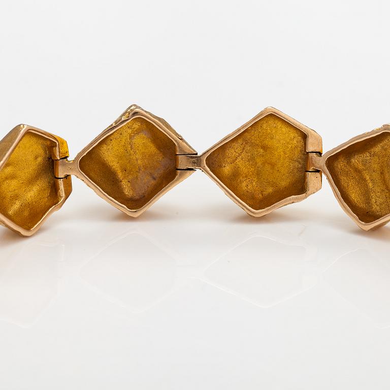 Björn Weckström, Rannekoru "Koskikivet", 14K kultaa. Lapponia 1966.