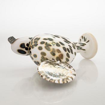 Oiva Toikka, lasilintu, "Valkyyria", signeerattu O. Toikka Nuutajärvi 158/250.