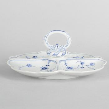 A 'Blue Fluted Plain' porcelain cabaret, Royal Copenhagen, model 2130, post 1923.