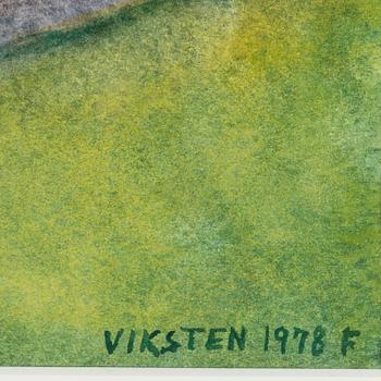 HANS VIKSTEN, watercolor, signed and dated.