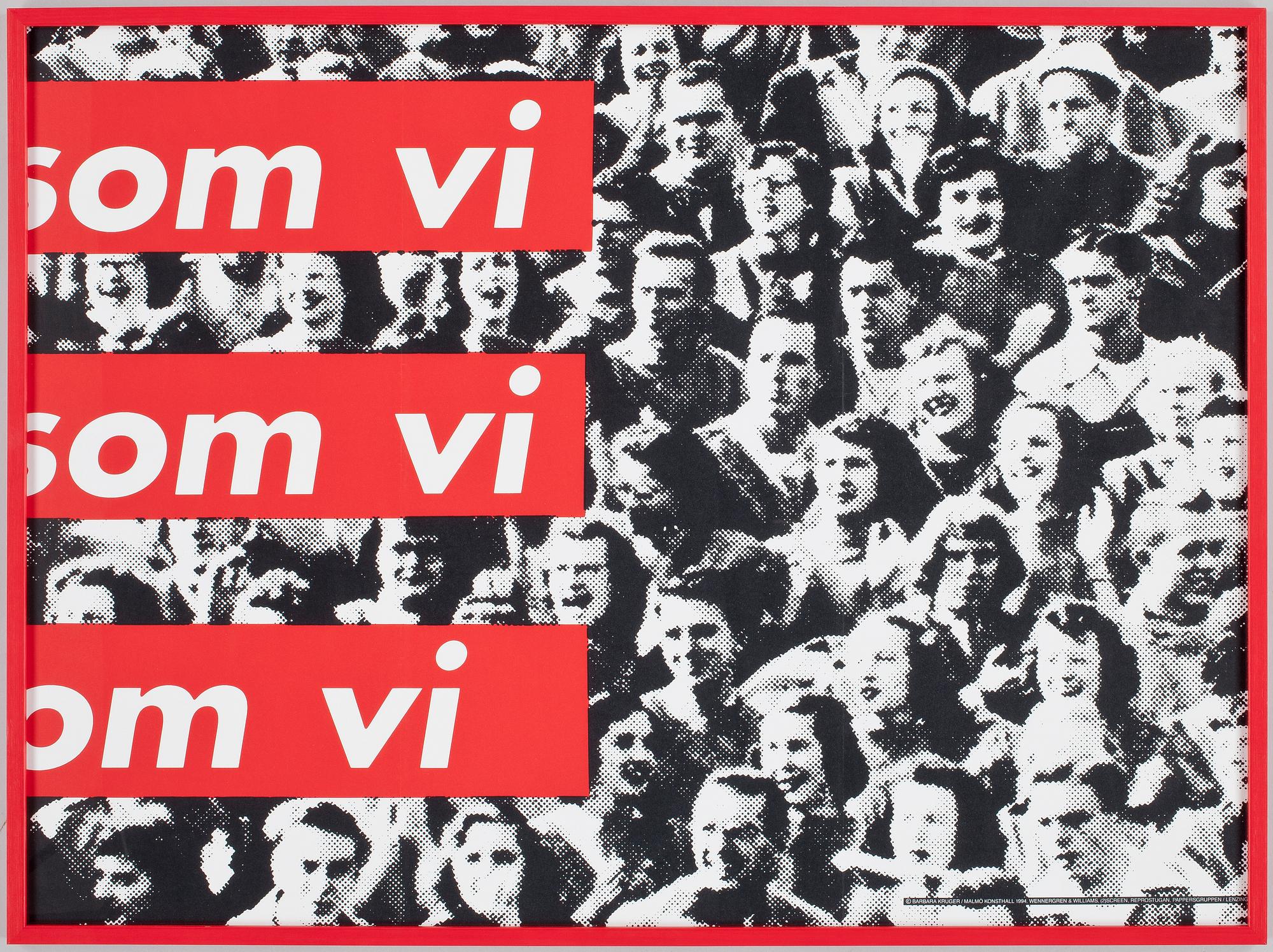 BARBARA KRUGER, screentryck 4 st.