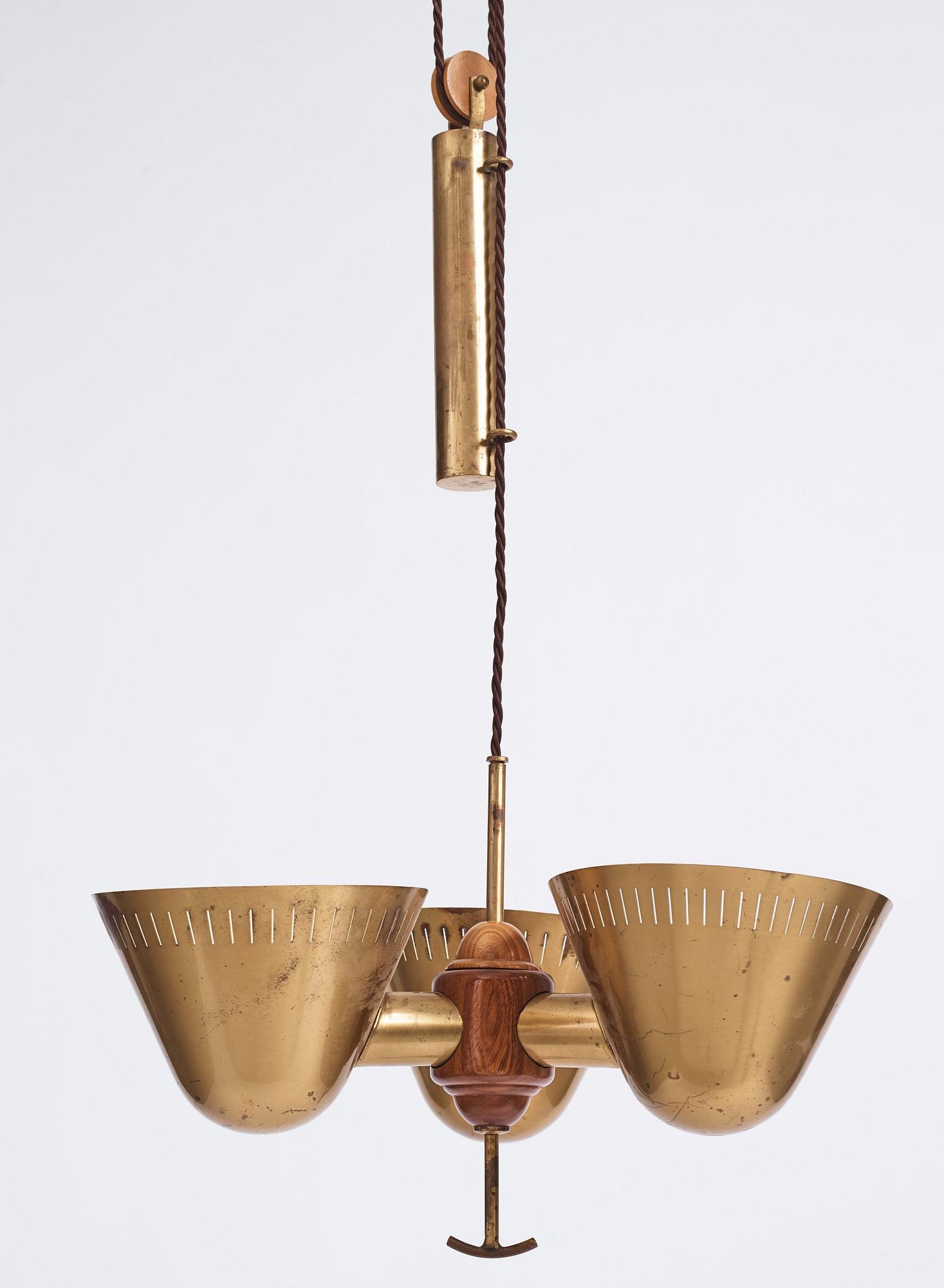Harald Notini, taklampa, modell "11848", Arvid Böhlmarks Lampfabrik, 1940-tal.