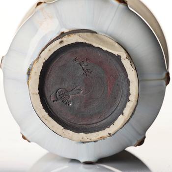 Wilhelm Kåge, a set of two stoneware vases, Gustavsberg Studio 1940s.