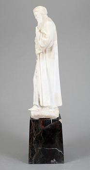 SKULPTUR, alabaster, omkring sekelskiftet 1900.