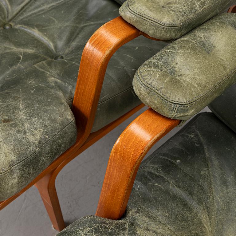 Bruno Mathsson, Armchairs, a pair, "Ingrid", Dux, late 20th century.