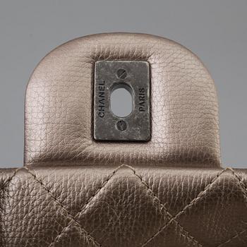 Chanel Metallic Calfksin XXL Large Classic Flap Bag, Gold , 2016-17.