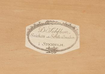 CHIFFONJÉ, empire, etikettmärkt Daniel Sehfbom, verksam 1800-1837 i Stockholm.